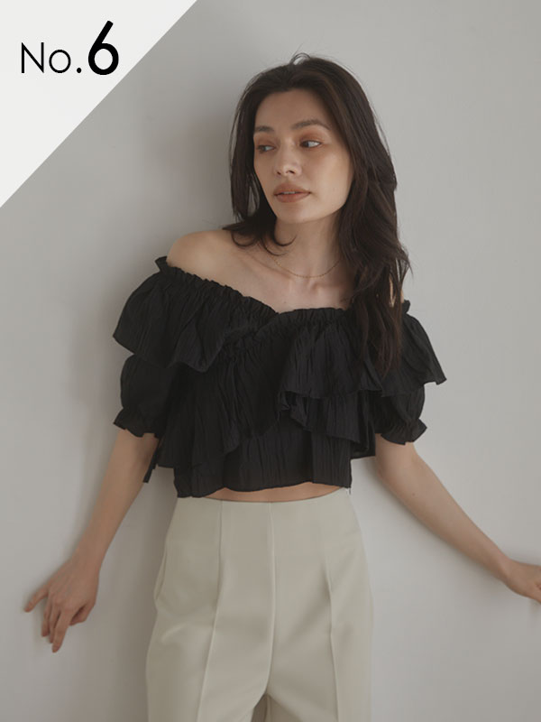 Frill sheer ブラウス ALL ACYM ONLINE SHOP