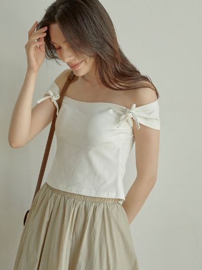 Puff ribbon shoulder gbvX